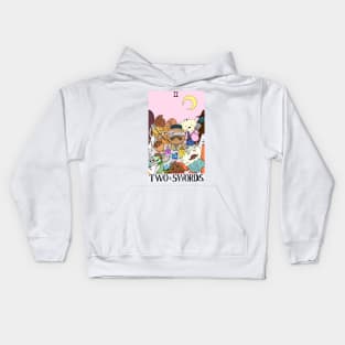 Candy Citizens as 2 of Swords tarot design Kids Hoodie